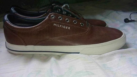 Tênis Masculino Tommy Hilfiger Marrom Original Nº41 (9.5 Usa)