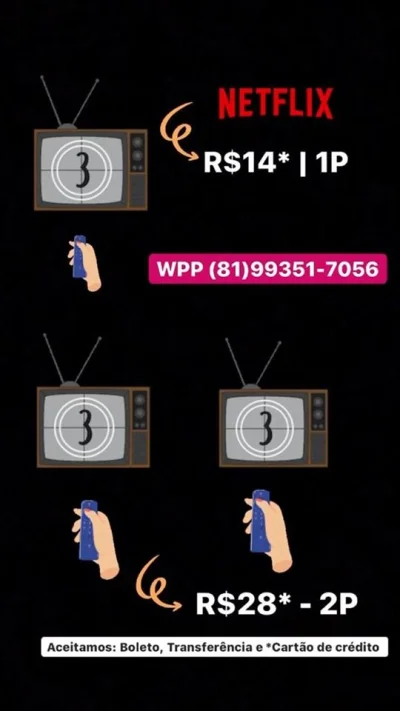Netflix - R$14/mês*