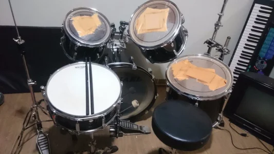 Bateria Acústica Michael Classic Preta