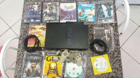 PS2 com Vários Jogos