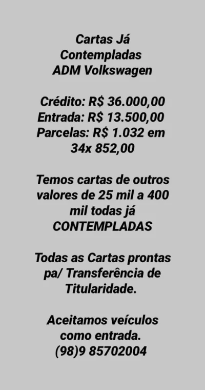 Cartas Contempladas Veja Fotos