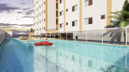 Apartamento com 43.69 m2 - Parque São Vicente - São Vicente SP