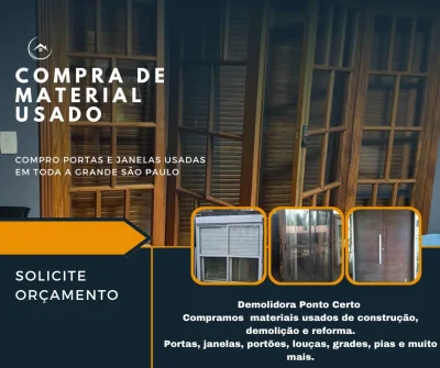 Compra-se materiais usados de demolição e reforma