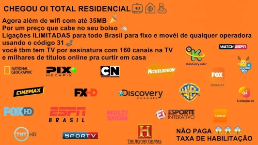 Oi Total Residencial e Oi Play