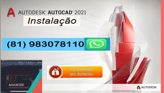 Programa Autocad 2021,(instalação em Domicilio)