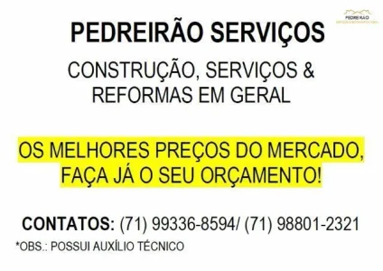 Pedreirão – Serviços & Reformas Prediais