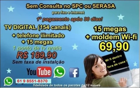 Wi Fi Dentro e Fora de Casa!!! Novas Cidades é Bairros
