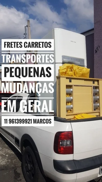 Fretes Carretos Pequenas Mudanças Transportes em Geral