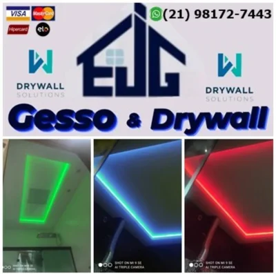 Gesso, Sancas, Drywall, Divisórias, Forro, Pvc