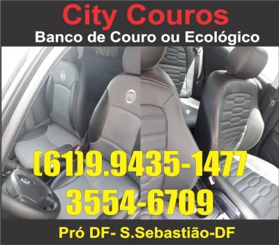 Bancos para Carro em Couro Ecológico
