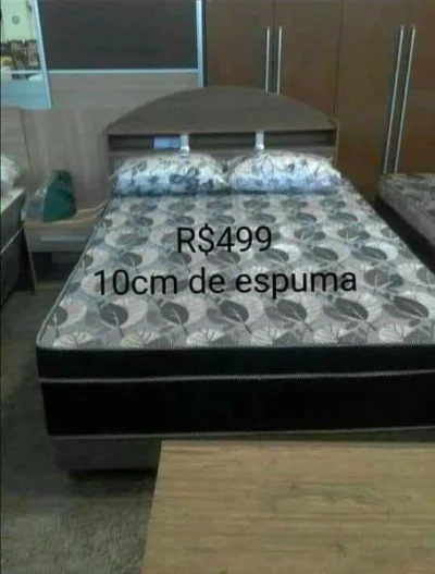 Cama Box Casal 10cm de Espuma