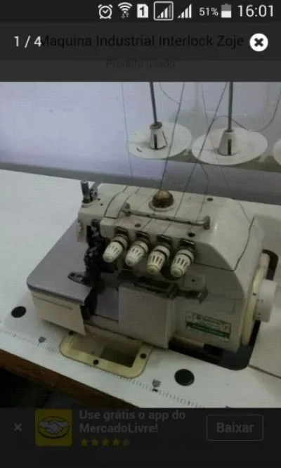 Máquina de Costura Indústrial Interlocke