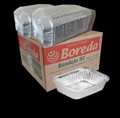Marmitinha de Alumínio - Boreda B95 - 250g / 220ml C/tampa - 200 Unid