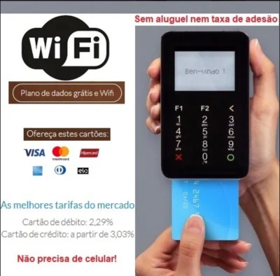 Máquina de Cartão Point I (wi-fi e Dados) à Pronta Entrega
