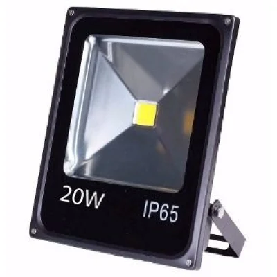 Refletor Led Holofote 20w Bivolt Prova Dágua Branco Frio