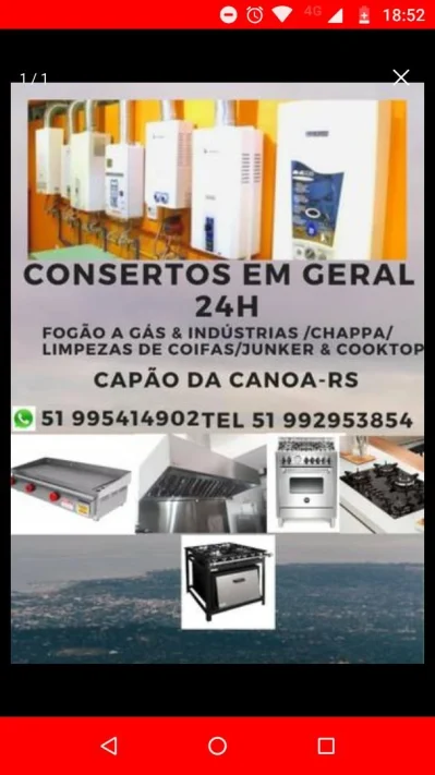 Consertos de Aquecedores a Gás Litoral Gaúcho