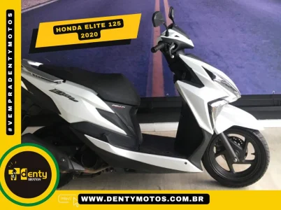 Moto Honda Elite 125 2020 - Automática Branca