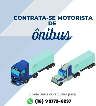 Vaga para Motorista de ônibus
