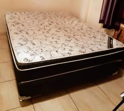 Conjunto Cama Box Casal + Colchão