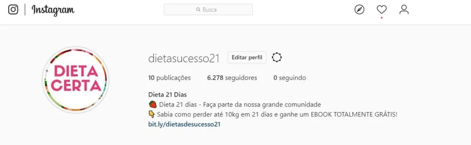 Conta Instagram