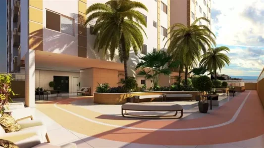 Apartamento com 84.45 m2 - Parque São Vicente - São Vicente SP