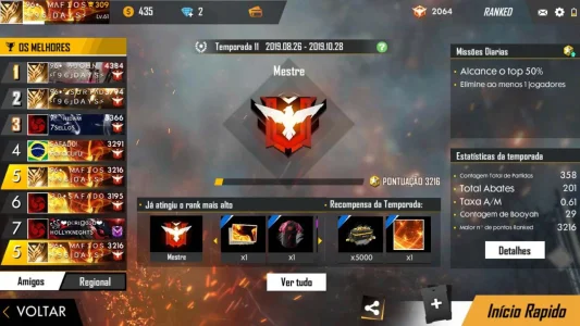 Vendo Conta no Free Fire! Gemada e Mestre Ja