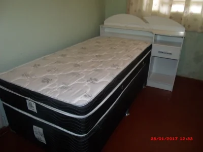 Cama Box Top Ortobom Magestic com Charmosa Cabeceira na Cor Branca