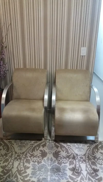 Poltronas Suede Amassado