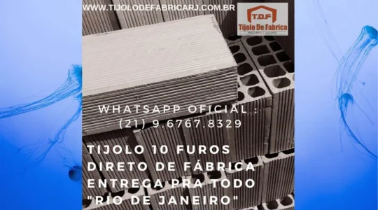 Tijolo Direto de Fábrica Whatsapp: (21) 9.6767.8329 Conceicao de Macab