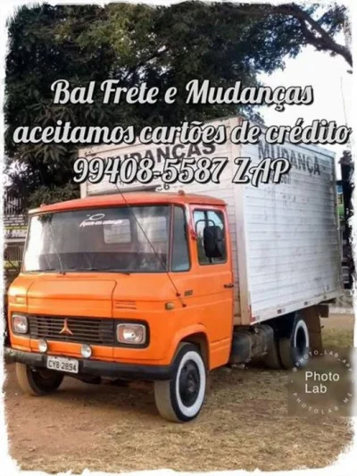 Bal Frete e Mudanças DF Aceitamos Cartões de Credito