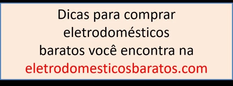 Eletrodomésticos Baratos