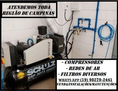 Manutenção e Comércio de Compressores de Ar, Redes de Ar Ppr, Tubulaçõ