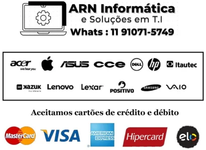 Assistência Técnica Especializada em Notebook's, Pc's, Pc's Gamer