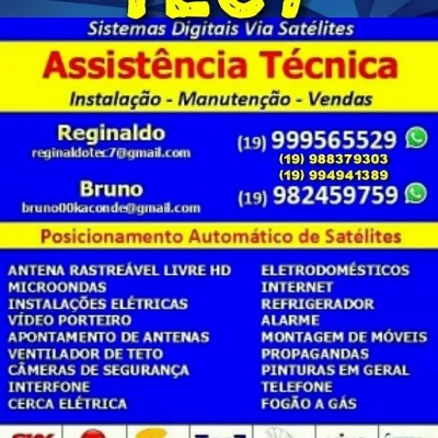 Tec7 Assistência Técnica, Instalação, Manutenção.e Vendas