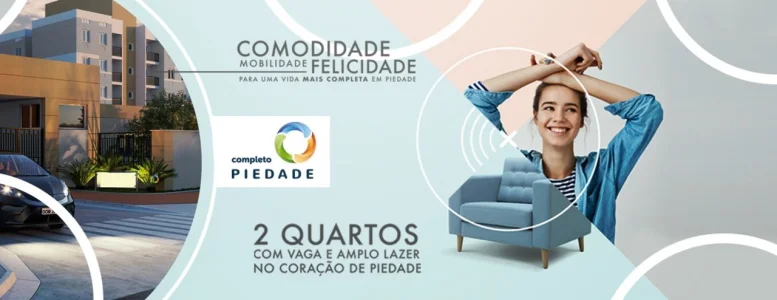 Grande Lançamento em Piedade 2 Quartos