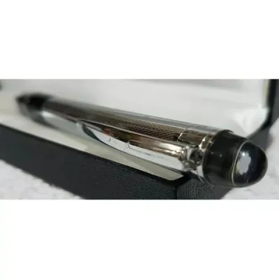Caneta Esferográfica Montblanc Prata Preta