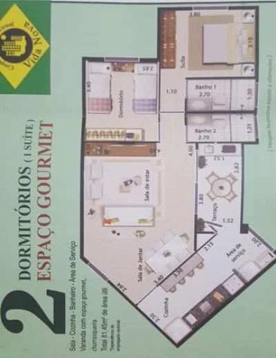 Apartamento Cota Cooperativa Vida Nova