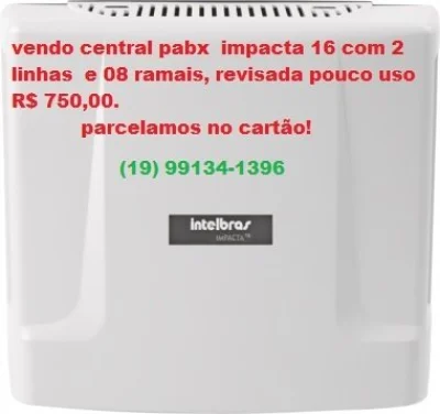 Vendo Central Pabx Impacta 16
