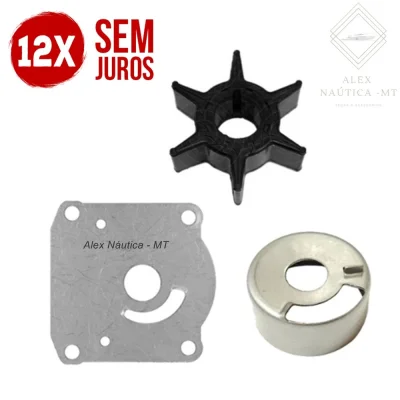 Kit Reparo da Bomba D'água Motor de Popa Yamaha 25 Hp