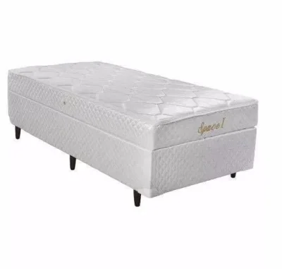 Cama Box Solteiro com Baú (colchão de Mola)