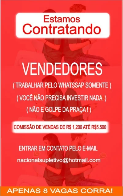 Precisa de Vendedores