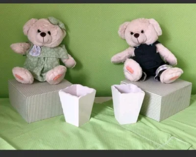 Kit Decoração Festa Infantil Urso / Verde e Branco