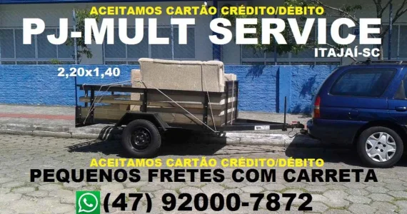 Pequenos Fretes e Mudanças em Itajaí - Aceitamos Cartões