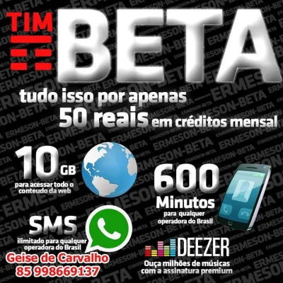 Tim Beta/ Convites Migraoes e Chip