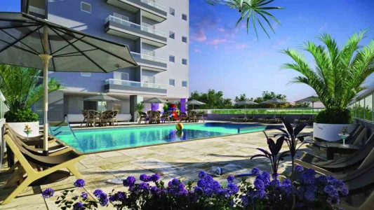 Apartamento com 75.75 m2 - Guilhermina - Praia Grande SP