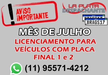 Despachante La Plata Guararema