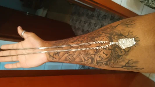 Corrente de Prata com Pingente