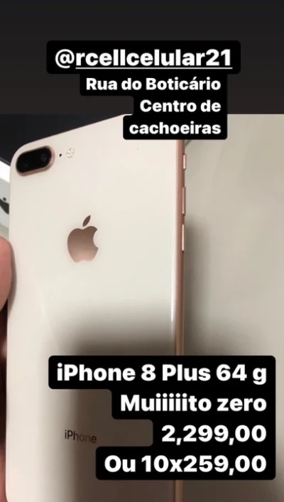 Iphone 8 Plus 64 GB Semi Novo Estado de Zero