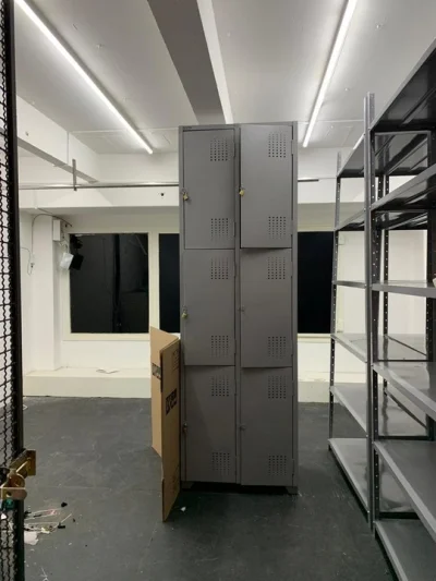 Armário Roupeiro de Aço Vestiário 6 Portas