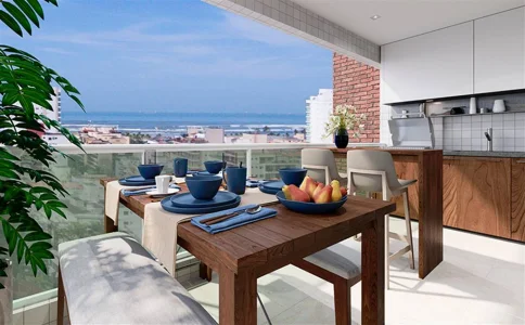 Apartamento com 59.47 m2 - Astúrias - Guaruja SP